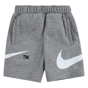 Nike Boys Swoosh Shorts (Little Kids) Dark Grey 7 Little Kid